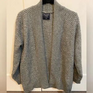 Abercrombie & Fitch Heather Gray Women's Cardigan